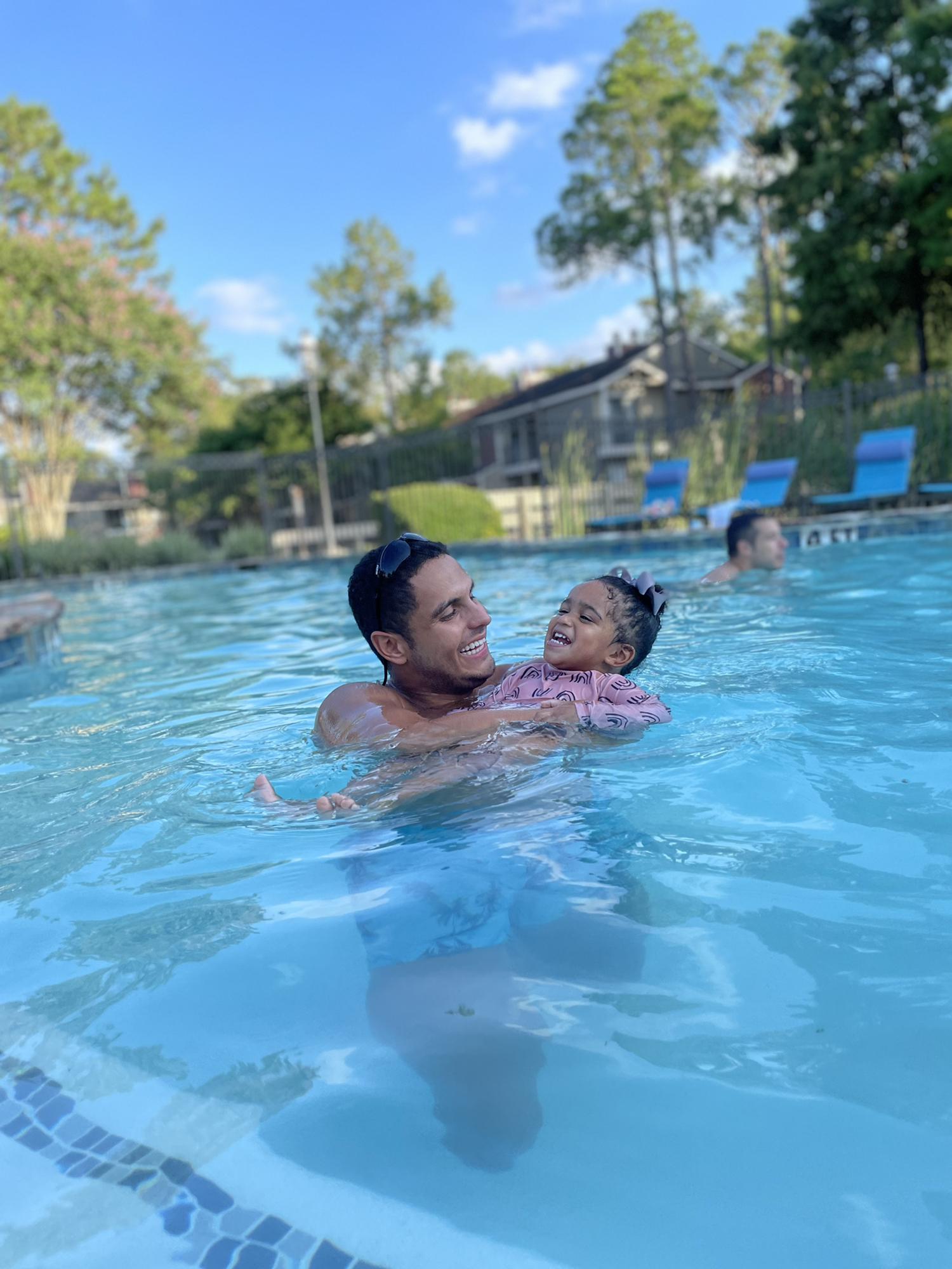 7/3/22 - Pool day with the family! Daniel and Eden are best friends!