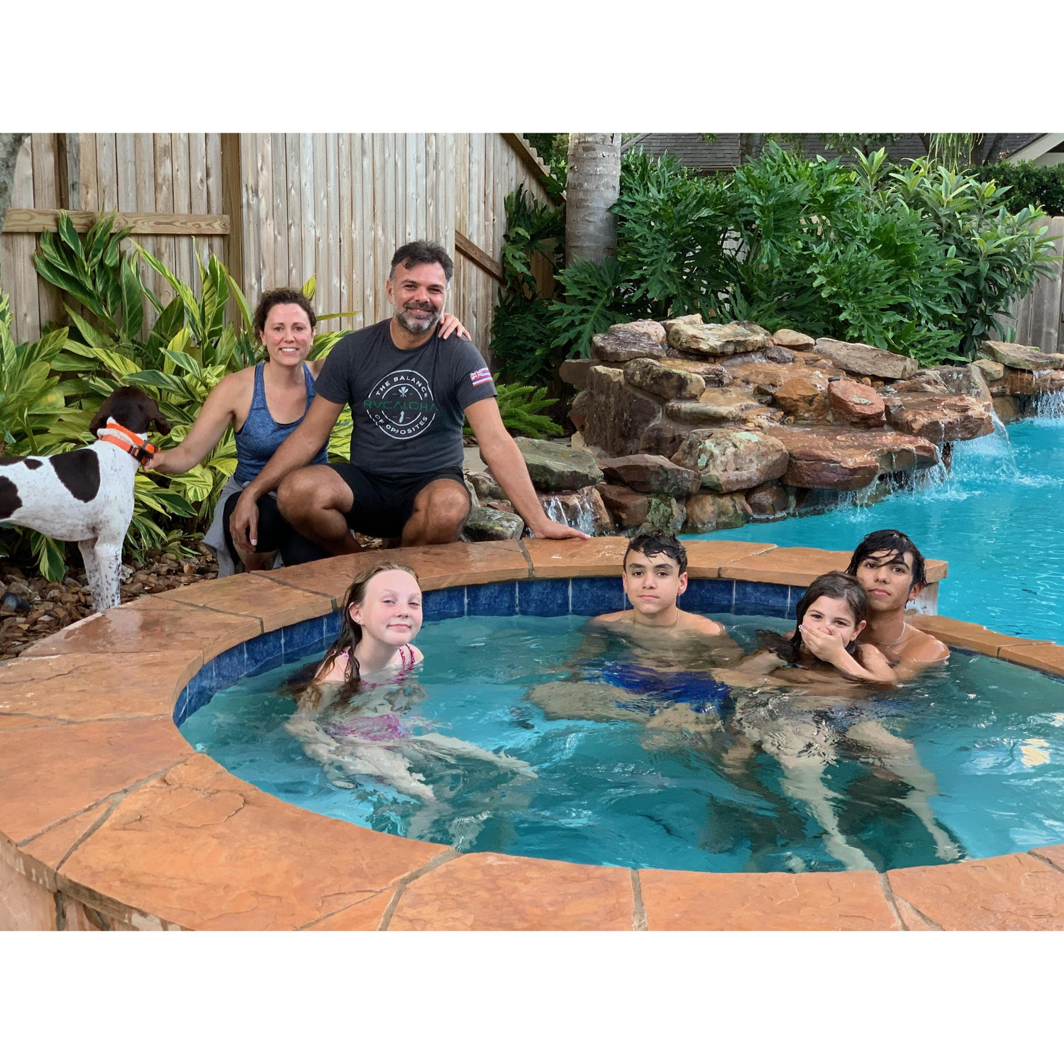 Our family in our new home!