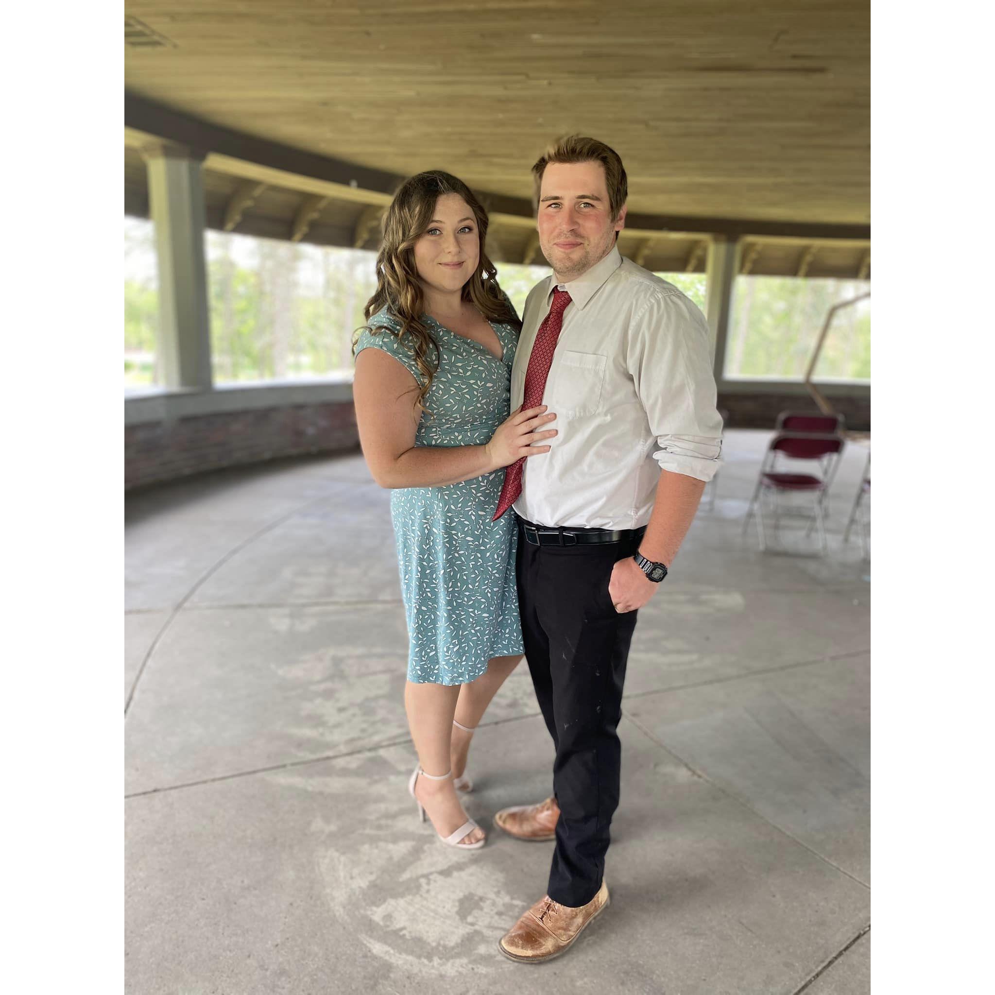 Wedding dates at the Skinner-Boyle wedding.