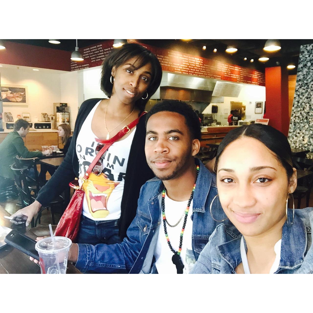 hanging with "Big Sis" in DC