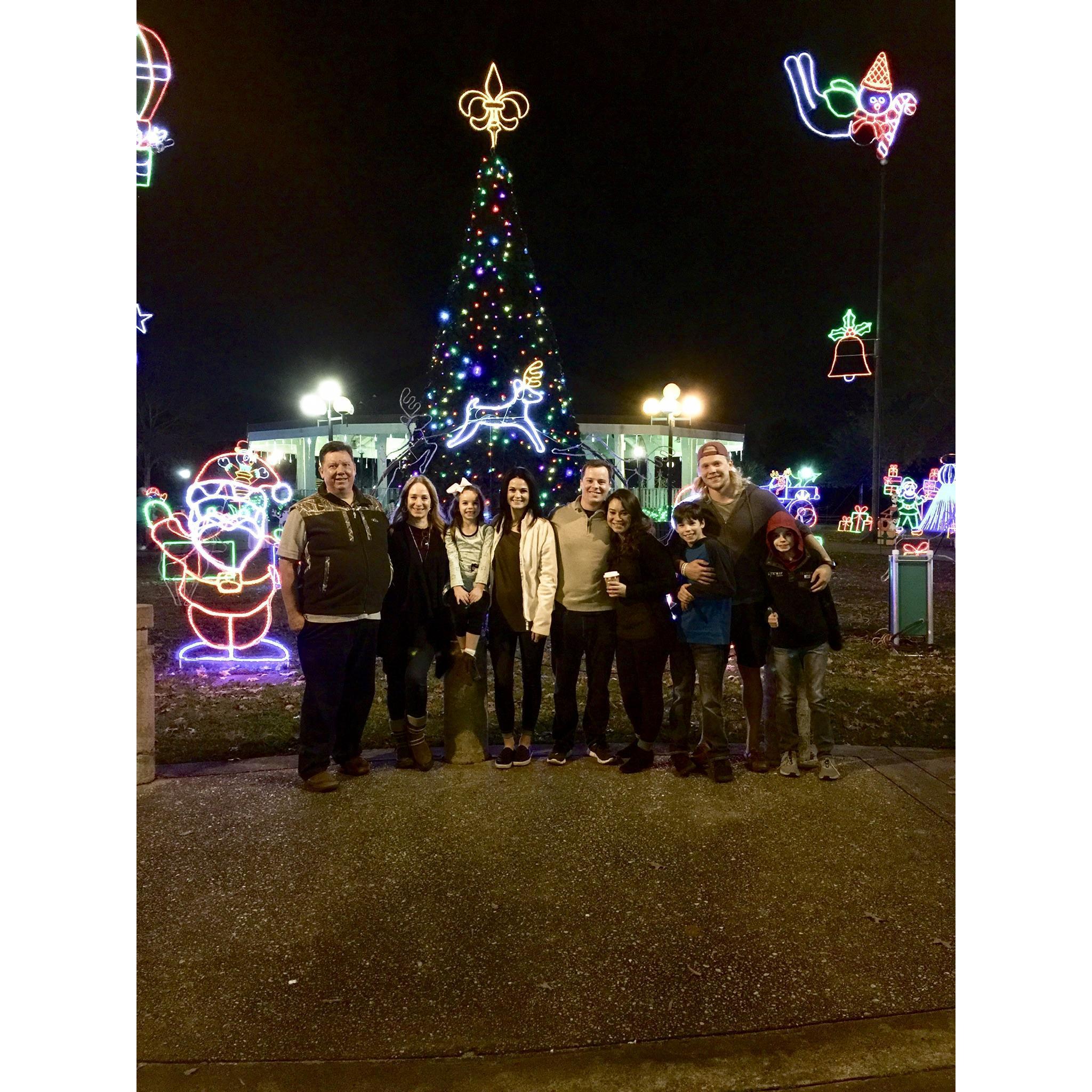 Christmas lights in New Orleans with Jeremy’s family.