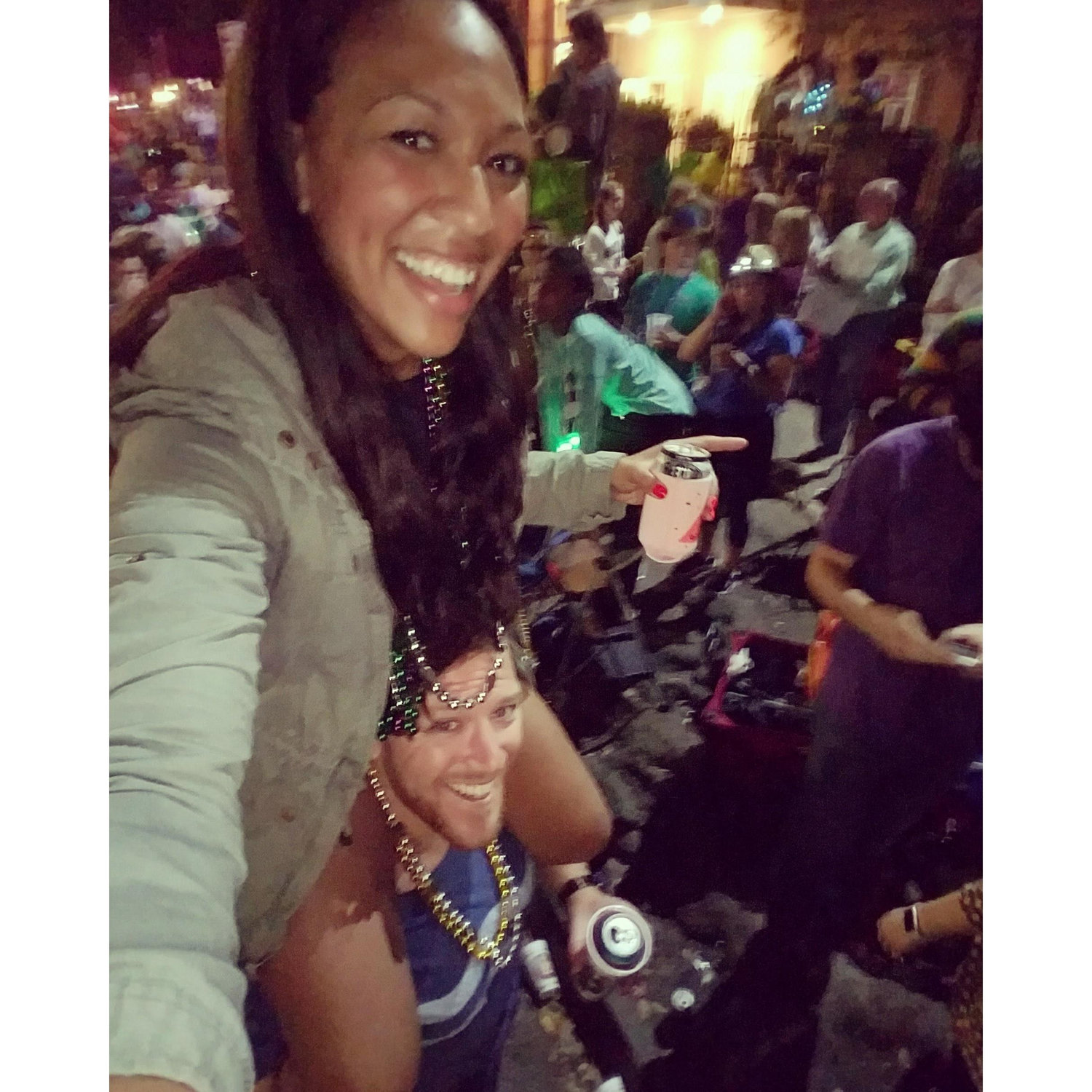 The first picture we ever took together and forever one of our favorites.
The Garden District in New Orleans, LA 3 days after our first date.
