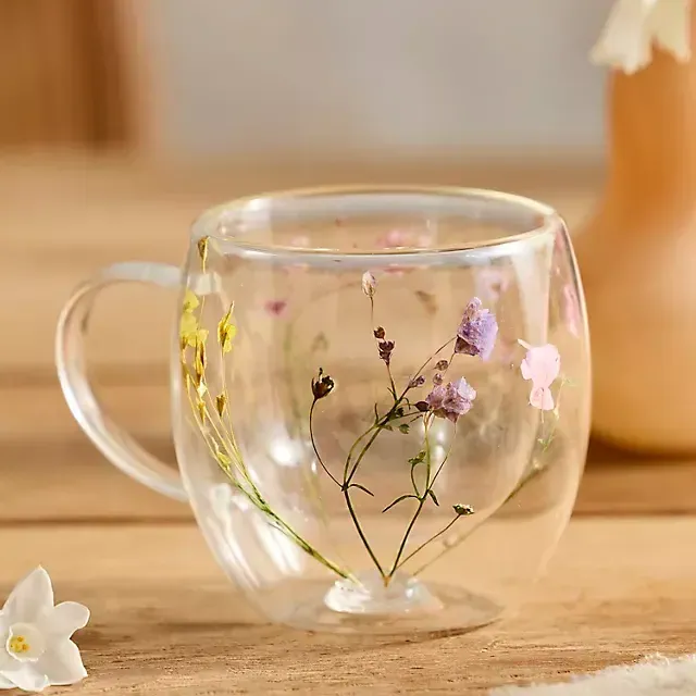 Pressed Floral Mug