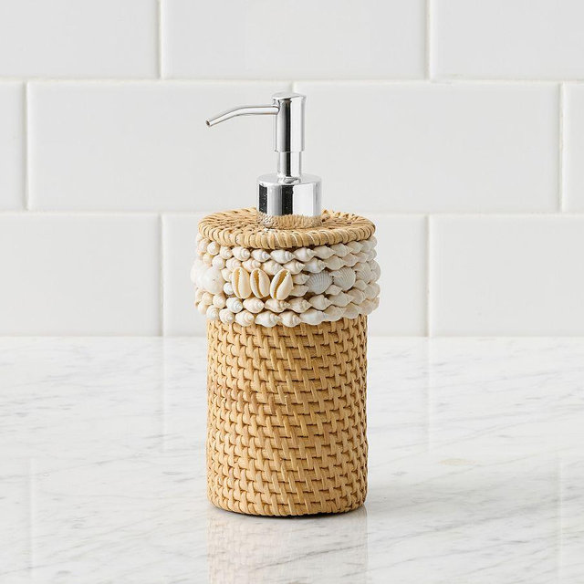 Tava Shell Soap Pump, Natural