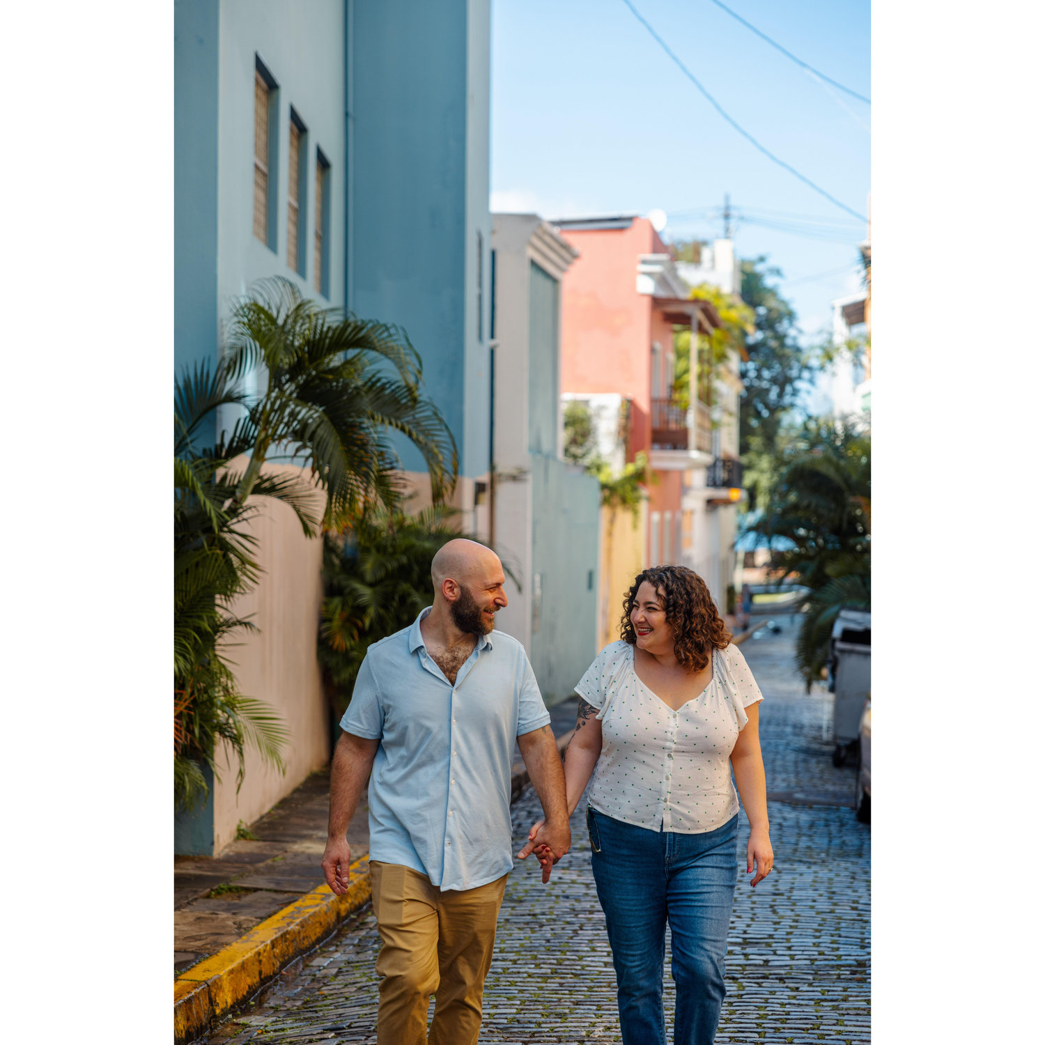 Celebrating Dave's 40th and our engagement in Old San Juan, Puerto Rico!
