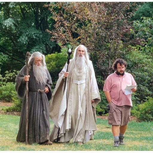 Sweep in as a wizard with robes, beards, and a staff!
