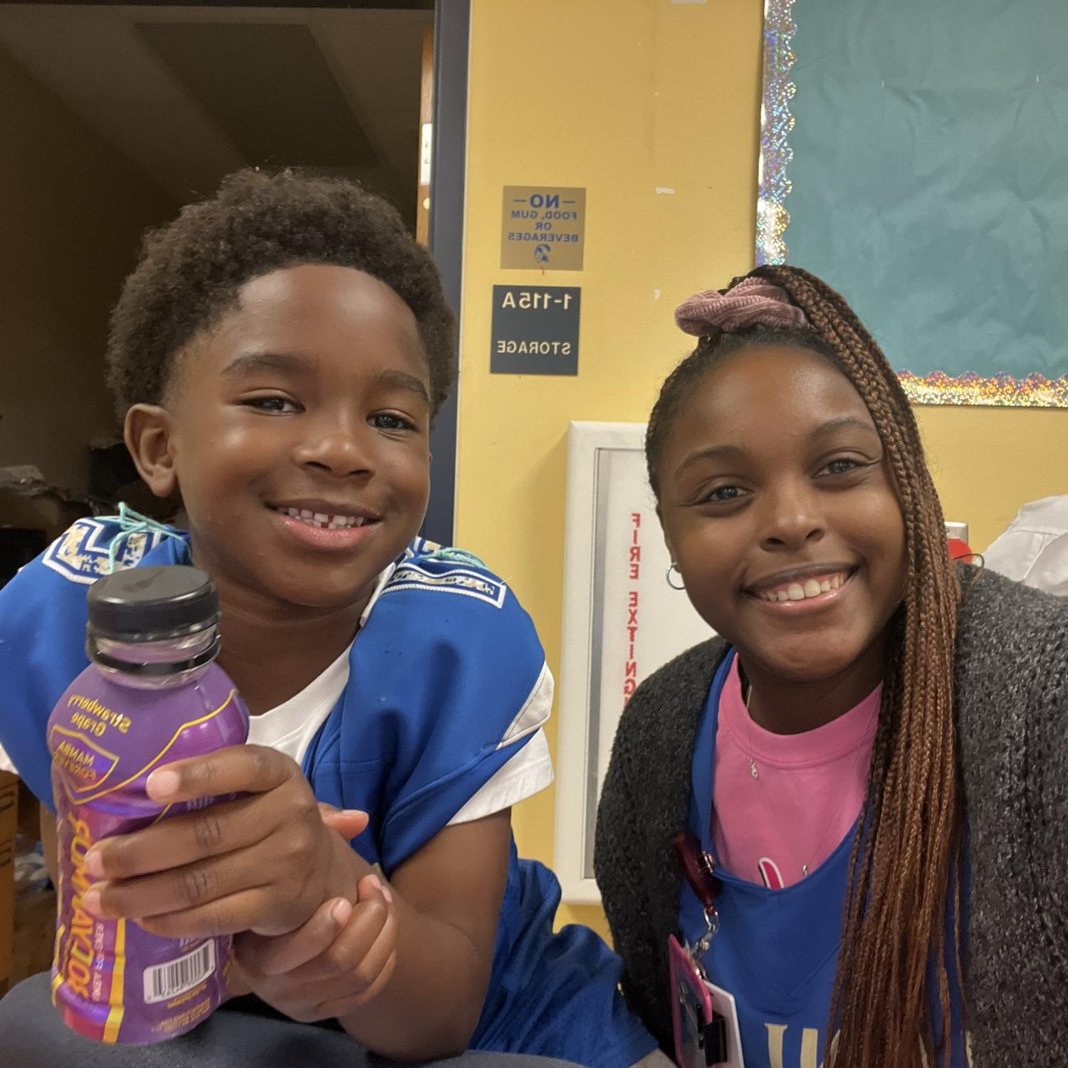 Brailen spends the day at work with Kia!