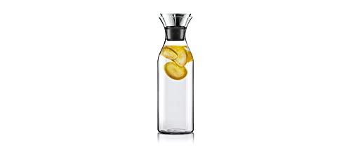 EVA SOLO | Fridge Carafe 1.4l | For Hot Cold Drinks | Dishwasher-safe Borosilicate Glass | Stainless steel Silicone Pouring Lip | Danish Design, Functionality Quality