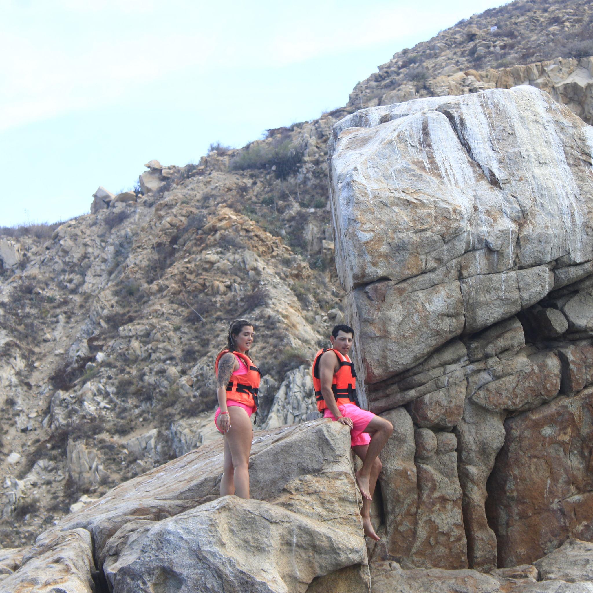 Jumping off the cliffs into the Pacific Ocean!