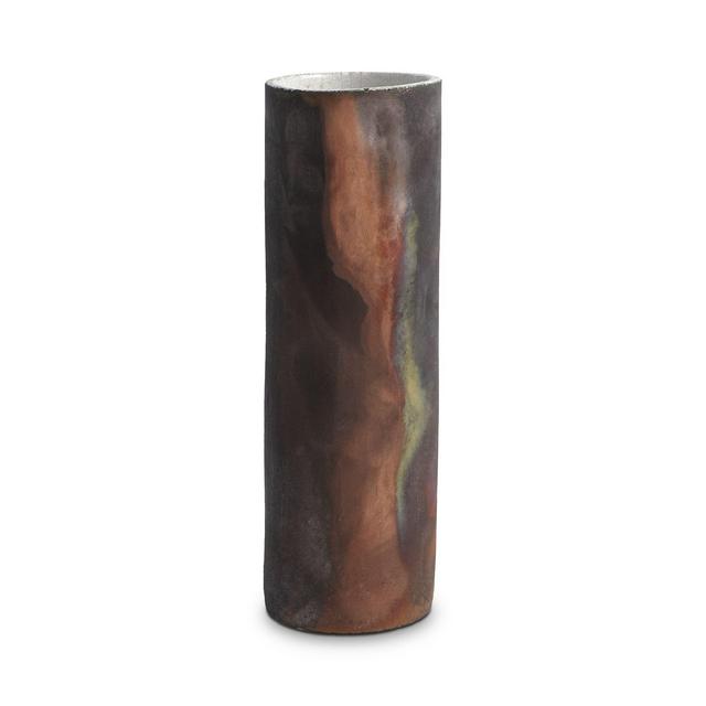 Global Views Large Cylinder Raku Vase