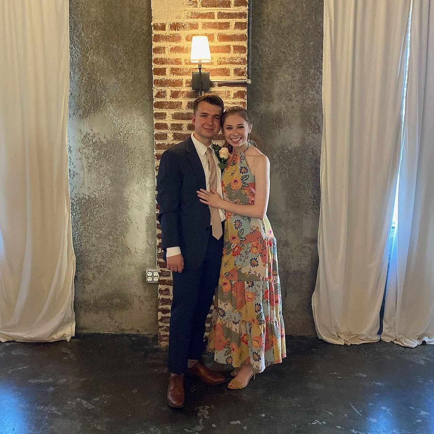 Our first wedding we got to attend together- it just made us so excited for our turn