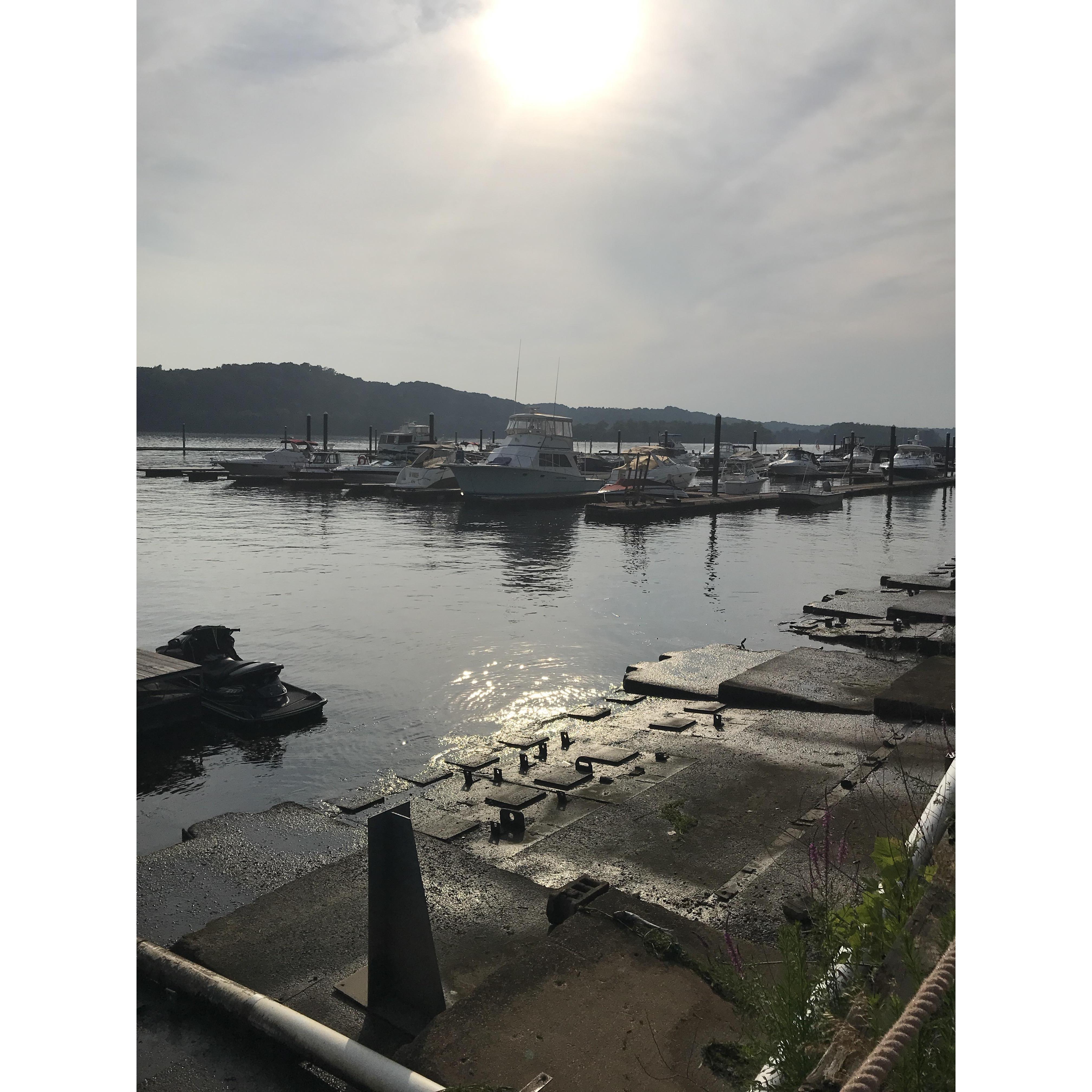 One of our favorite spots to have dinner on the water “Lee’s Landing”