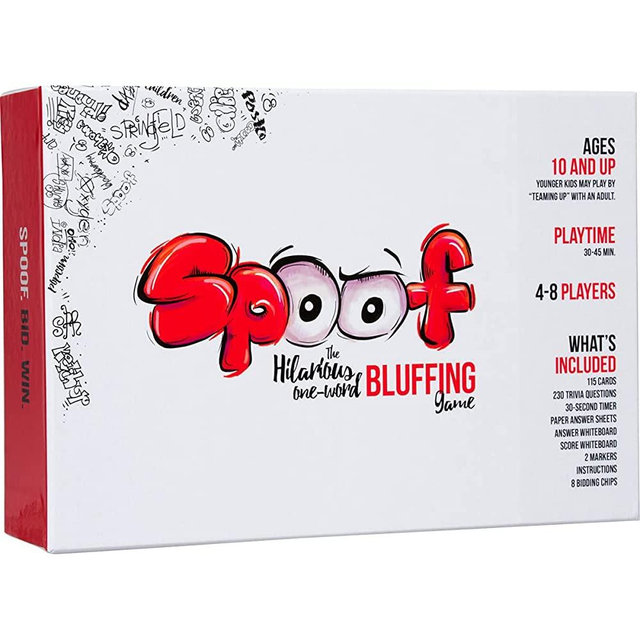Spoof - The New Popular Hilarious Family Party Bluffing Board Game (for Adults & Teens, Kids Ages 10 and up)