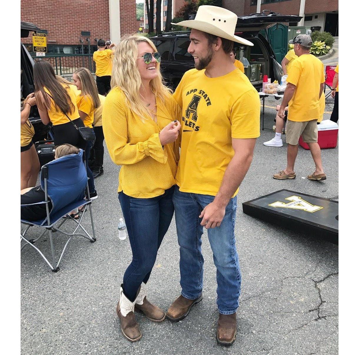 Our first picture as a couple!