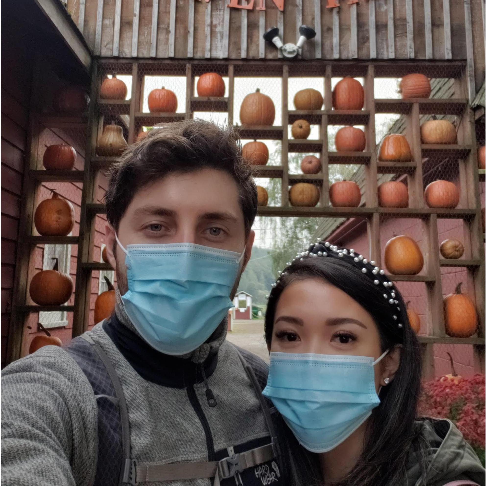 Pumpkin patch date. October, 2020.