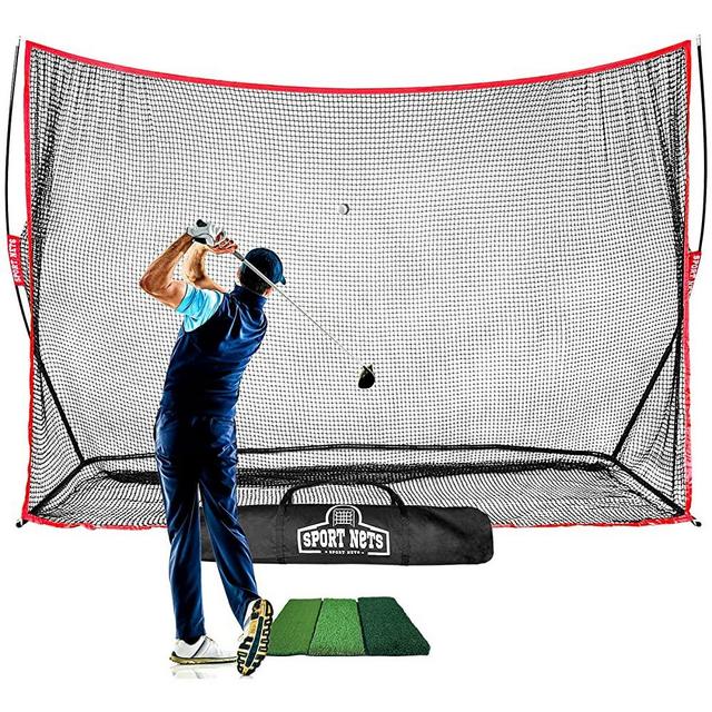 Heavy Duty Golf Hitting Net for Indoor or Backyard Golf Driving Practice - 10x7 feet Hitting Net Area - Perfect Golf Training Equipment for Any Golfer