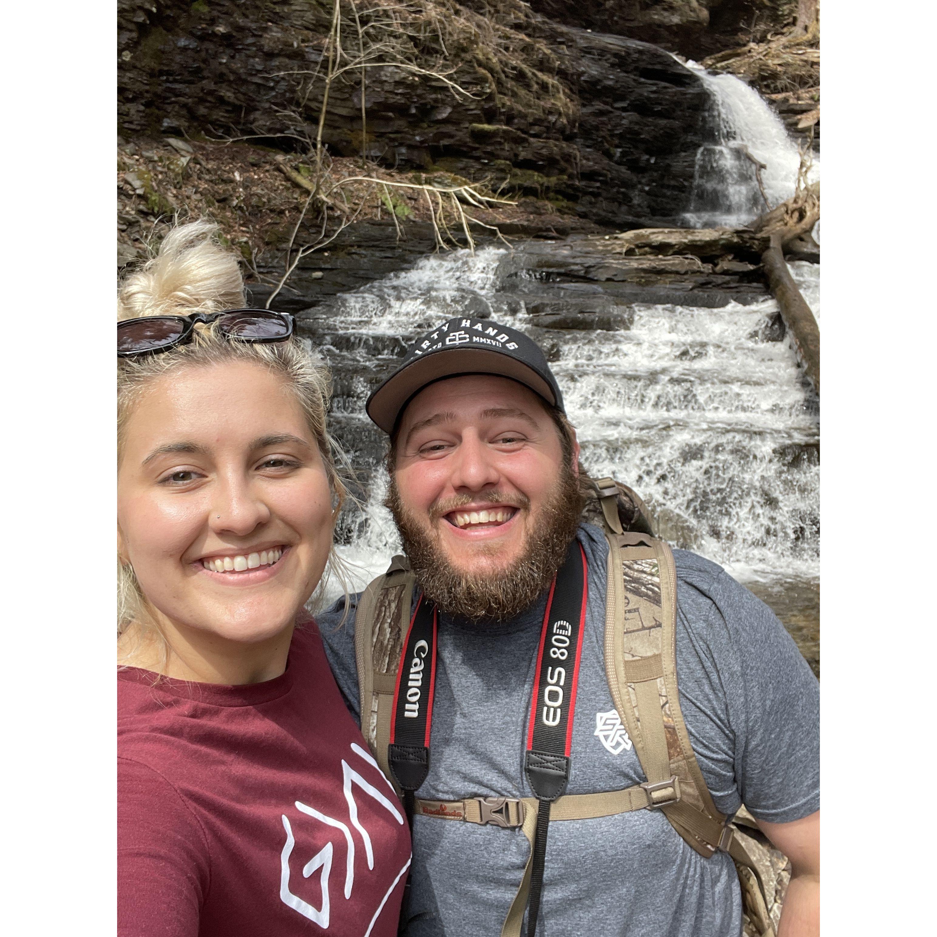 2021. Hiking beautiful waterfalls and doing what we do best... Being outside!