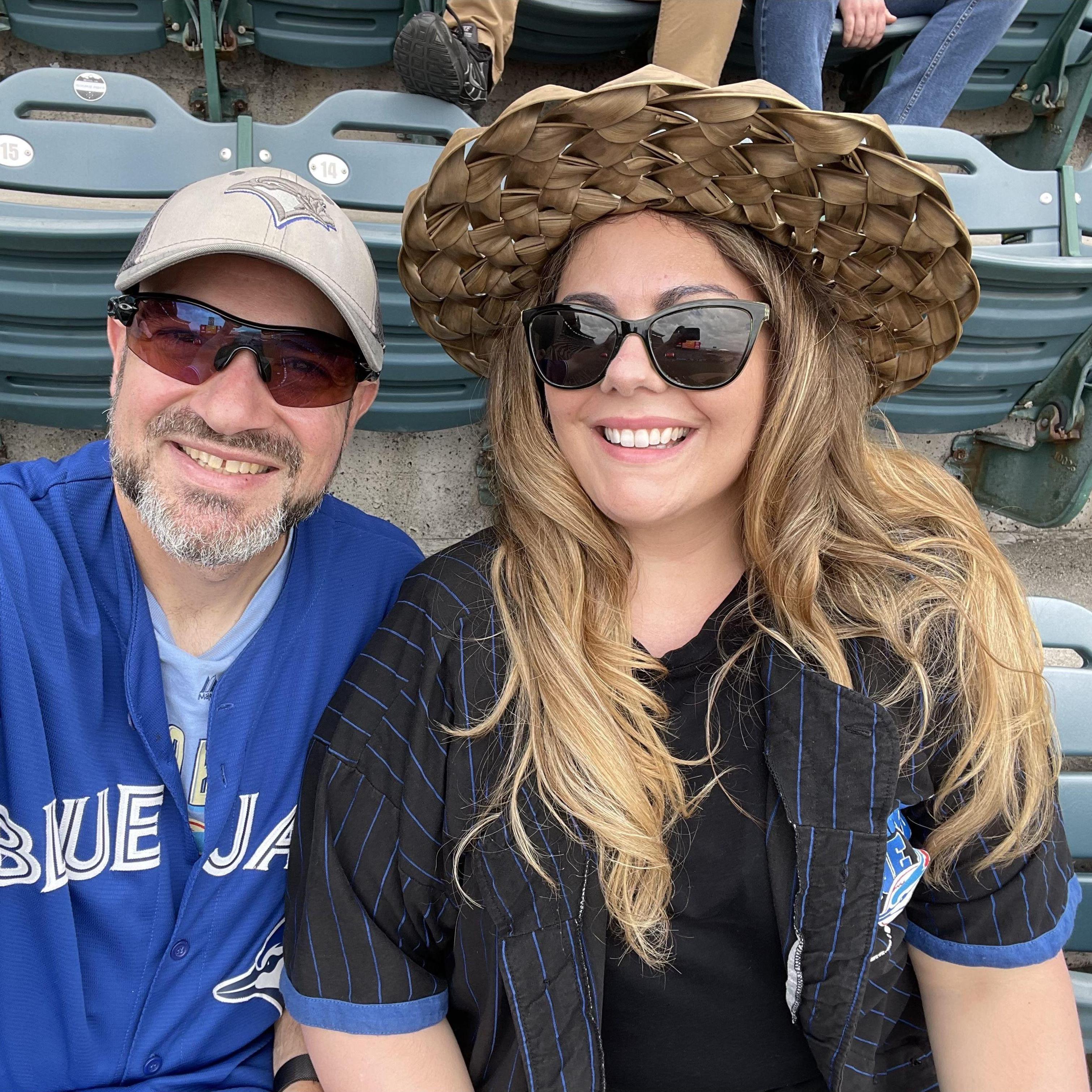 Anaheim, 2022
Jays crush the Angels. Karolyn is there for the helmet nachos