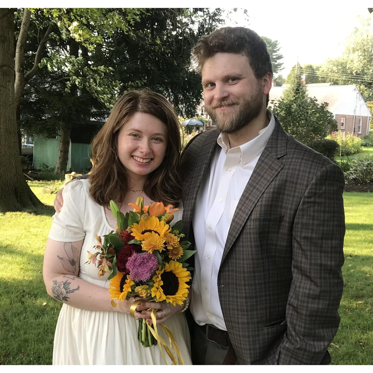 Maxwell & Elizabeth on their wedding day, September 12, 2021.