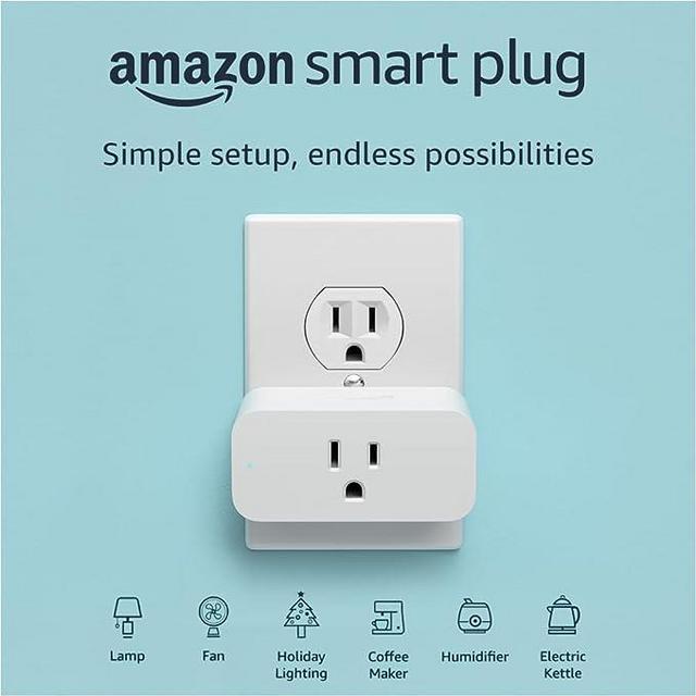 Amazon Smart Plug | Works with Alexa | control lights with voice | easy to set up and use