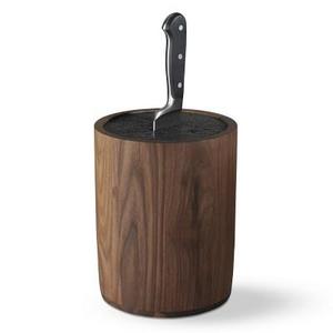 Walnut Knife Holder with Kapoosh Insert