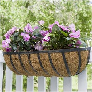 CobraCo HTR36-B 36-Inch English Horse Trough Planter, Black