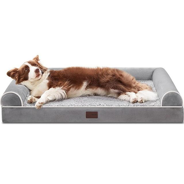 Western Home Orthopedic Dog Beds for Large Dogs, Foam Pet Sofa with Waterproof Lining, Removable Washable Cover and Nonskid Bottom, Dog Couch Bed for Comfortable Sleep