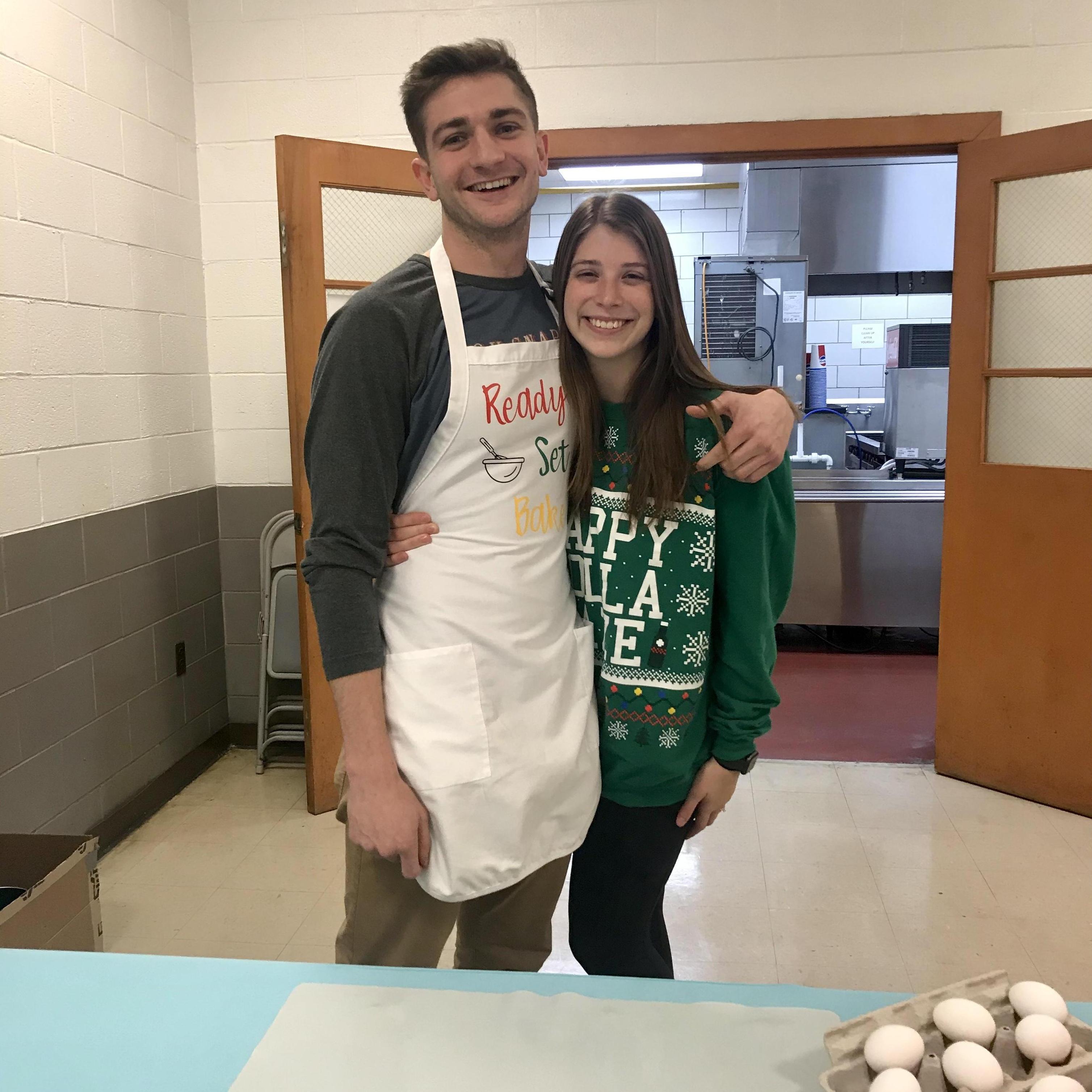 Austin is the best sport in the kitchen <3