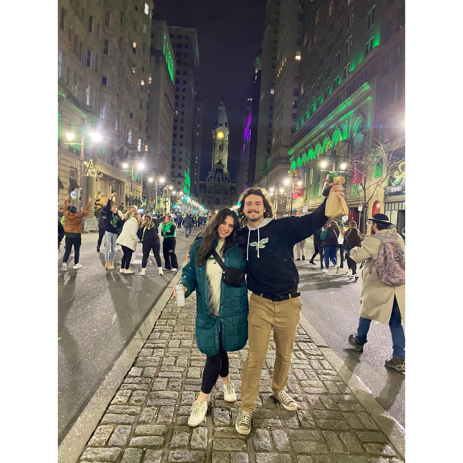 Eagles win conference, Philadelphia, Spring 2023