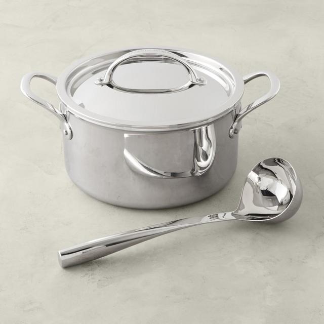 Williams Sonoma Thermo-Clad Stainless Steel Soup Pot with Ladle, 6-Qt.