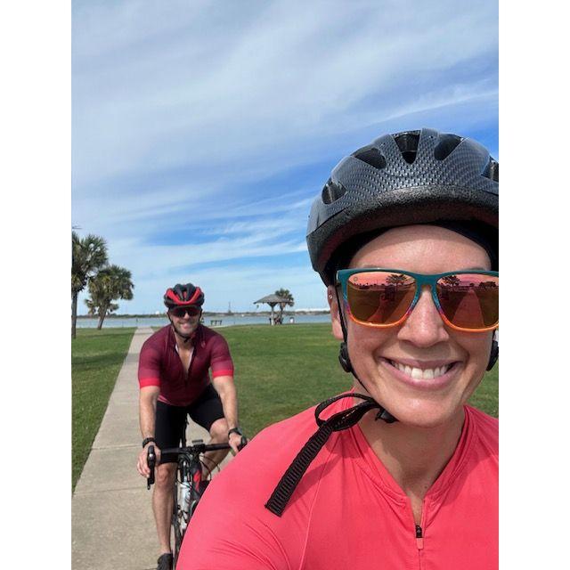 Riding beachside