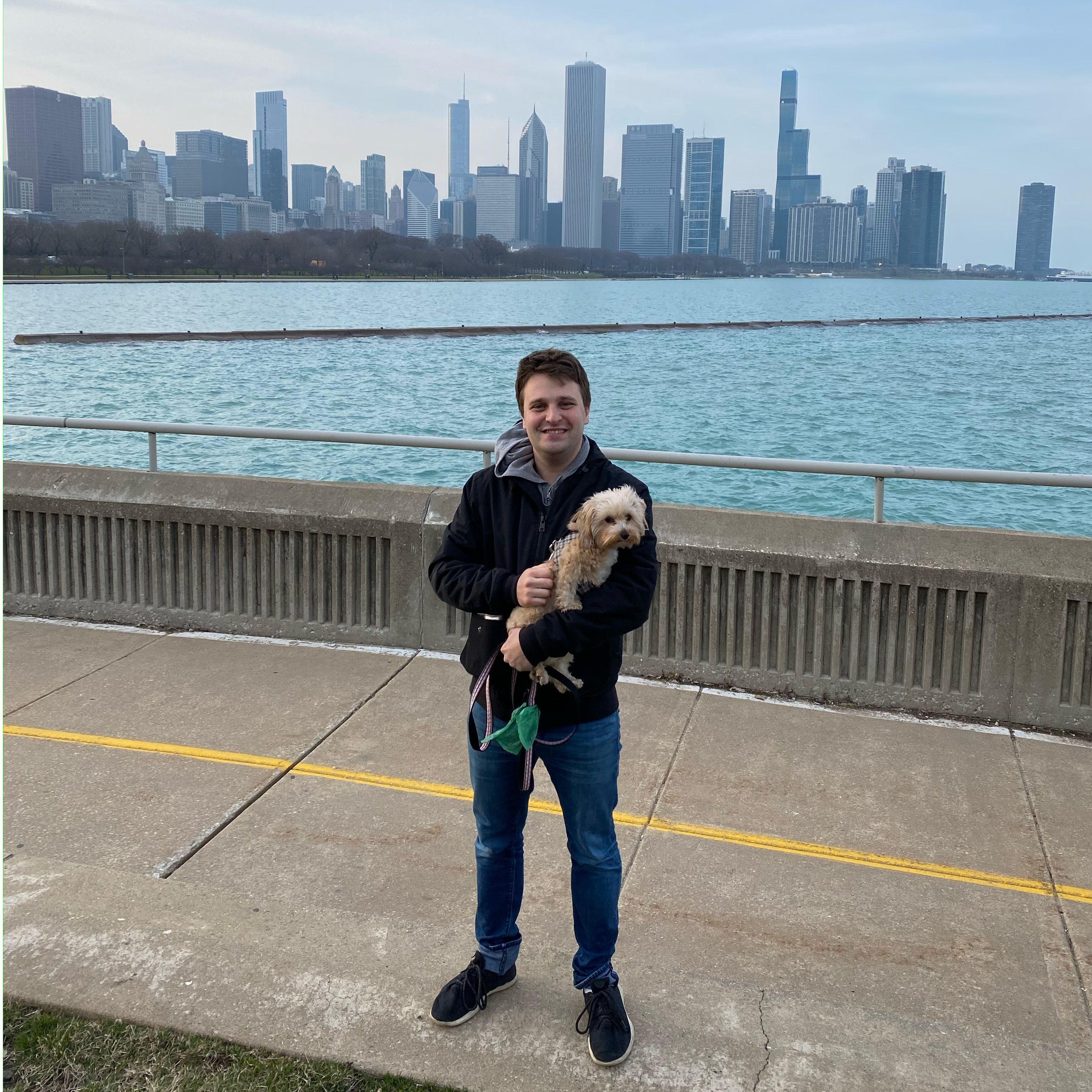 During the height of COVID we enjoyed many walks along the lake front, including to the Planetarium. At this time, we had no idea that we would be getting married there a few short years later.