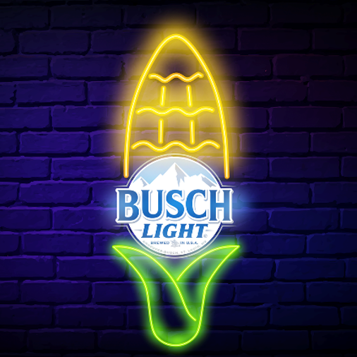Busch Corn LED Neon Sign
