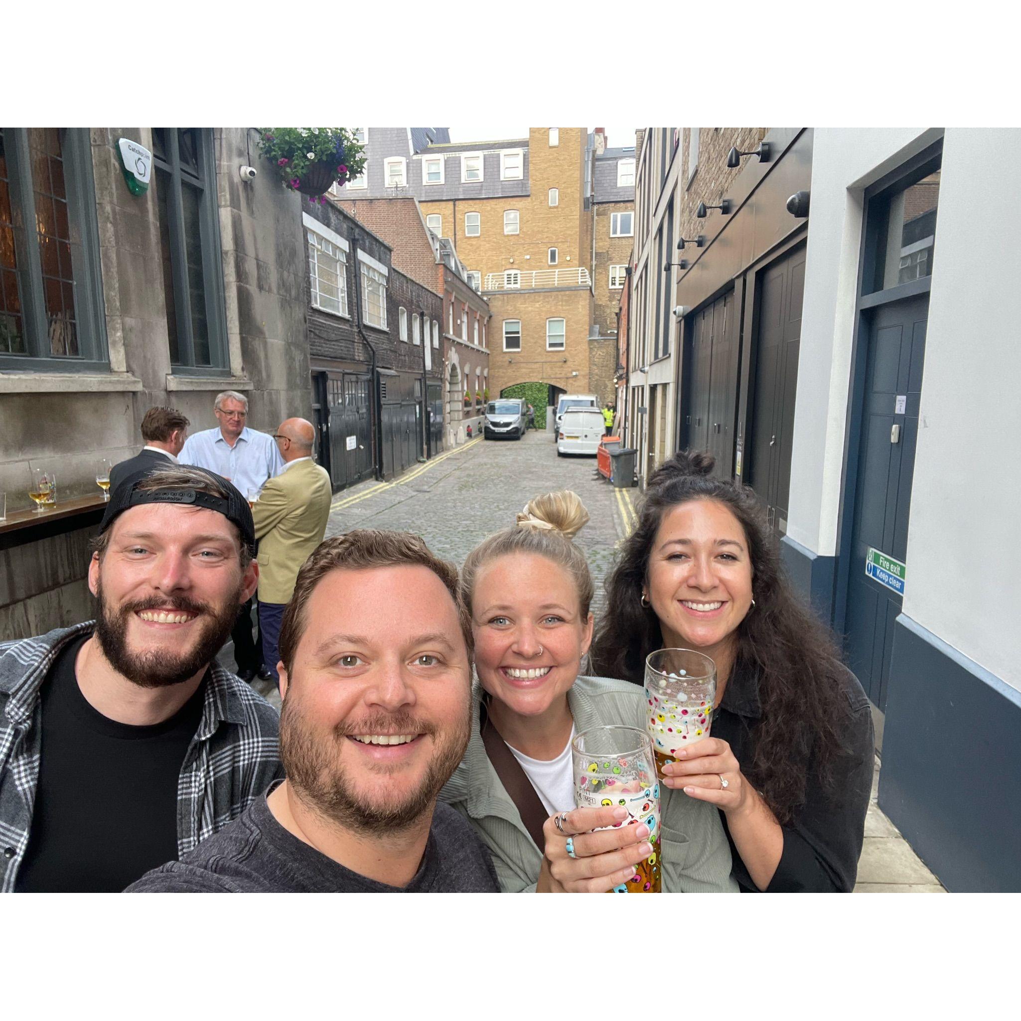 Visiting Dylan and Laura in London! 2022