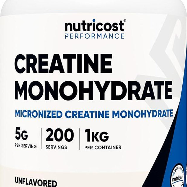 Nutricost Creatine Monohydrate Micronized Powder (1 KG) - Pure Creatine Monohydrate
