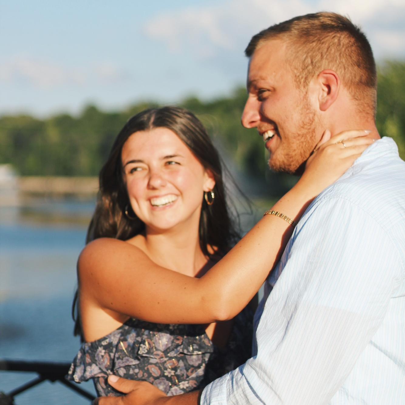 Soaking up the moment of the sweetest engagement EVER