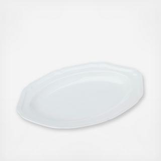 Antique White Oval Platter