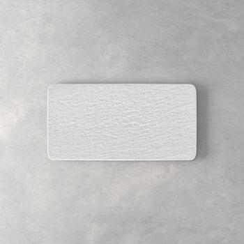 Manufacture Rock Blanc fuente rectangular para servir, blanco, 35 x 18 x 1 cm
