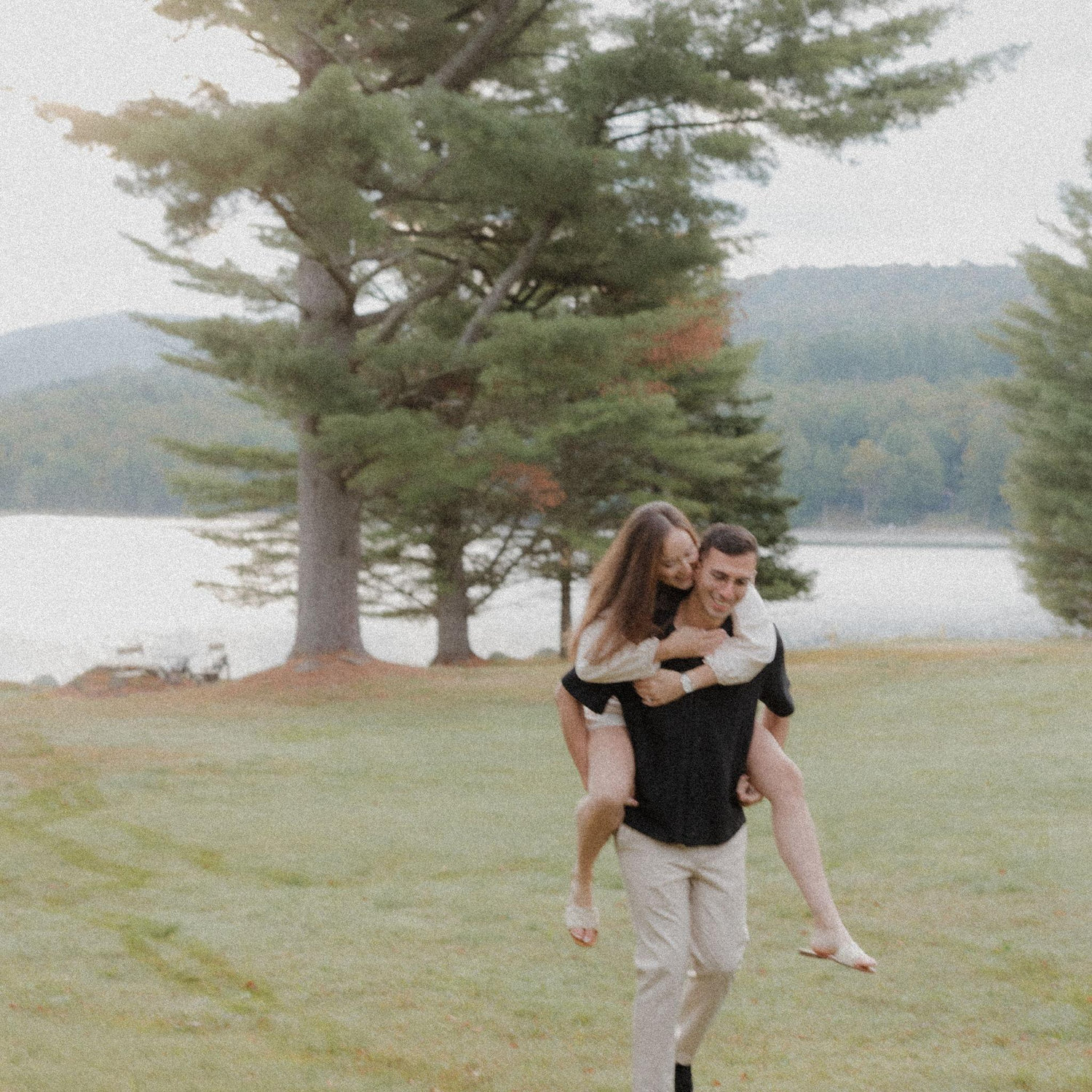 A selection from Kaleigh & George's engagement photoshoot, captured at the "White House" in Speculator.