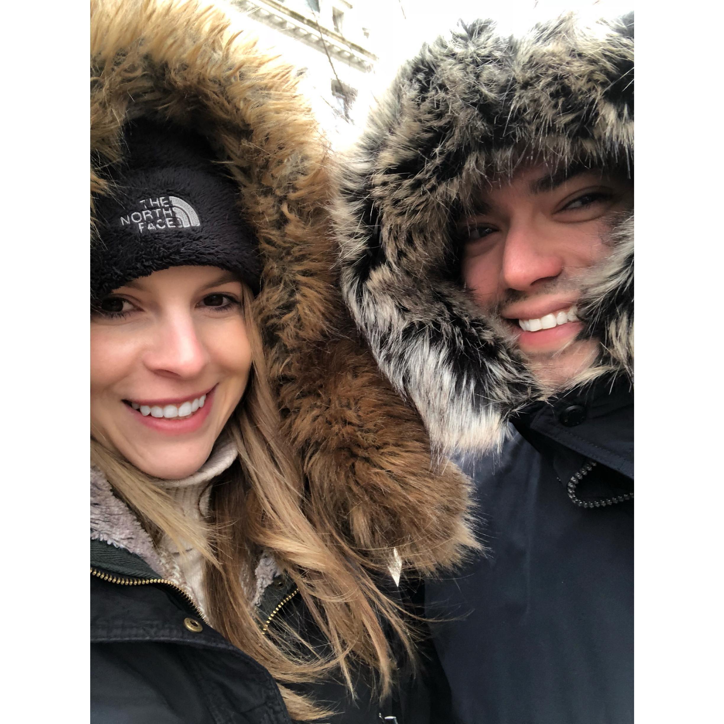 Braving the cold in Washington, DC