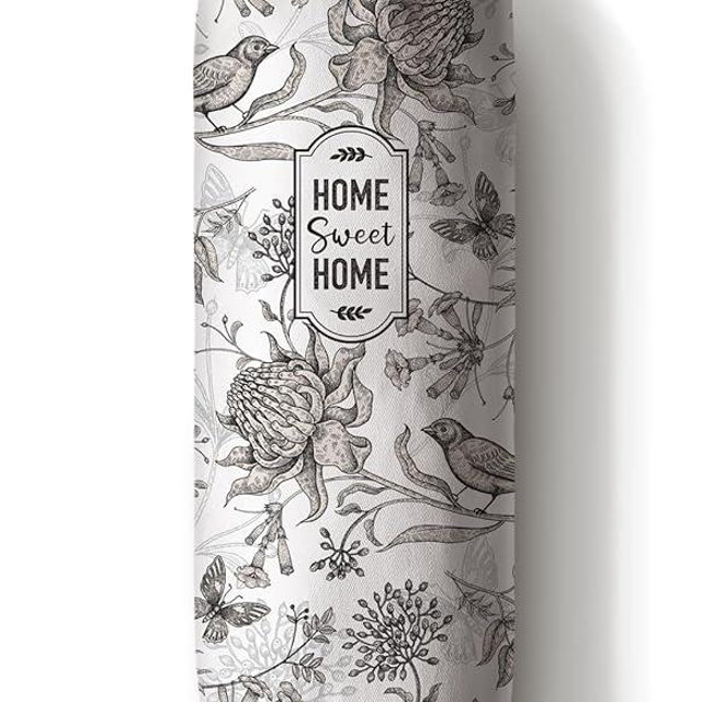 Moanlor Art Plastic Bag Holder Hand Drawn Style Grocery Bag Holder Organizer Flowers Birds Pattern Shopping Trash Bag Storage Dispenser Cute Retro French Kitchen Decor