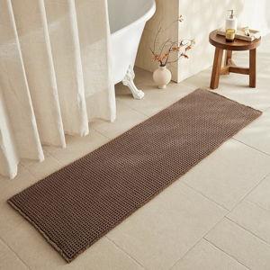 TYUU Waffle Runner Rug Bathroom, Long Boho Bathroom Rugs Non Slip Washable Super Absorbent Quick Dry Farmhouse Bath Decor, 72"x24" Mocha