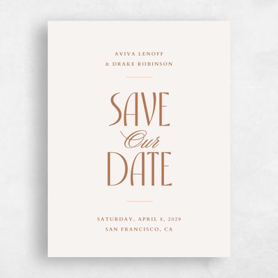 Tuscany, Orange Wedding Save the Date - Trogir Portrait
