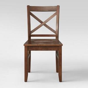 Carey Dining Chair - Mid Brown Wood (Set of 2) - Threshold™