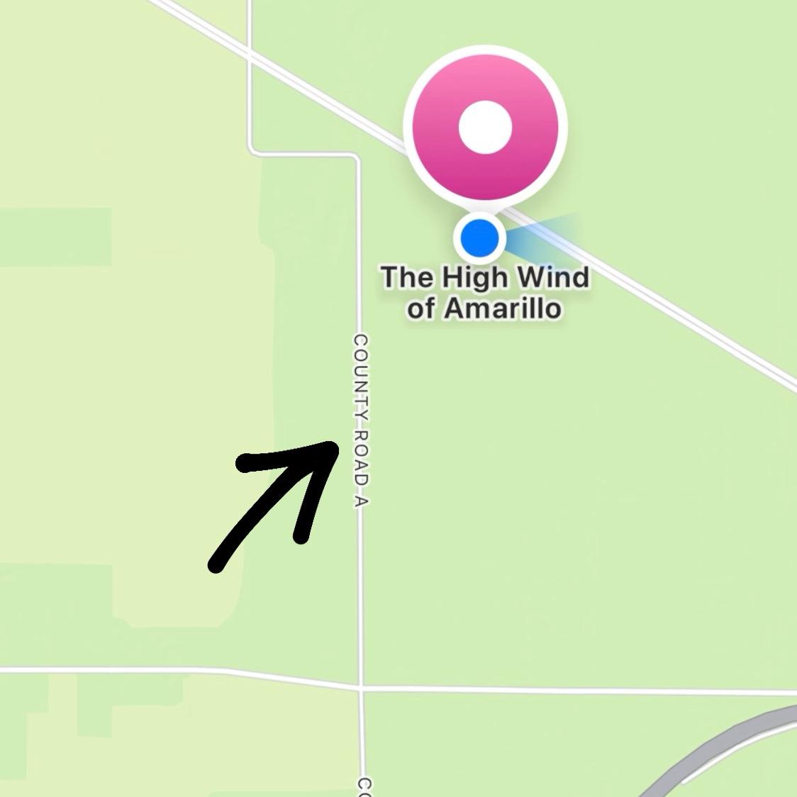 This is the dirt road it will take you down, if you end up on it, just make your way to highway 40 & the venue is right off the highway.