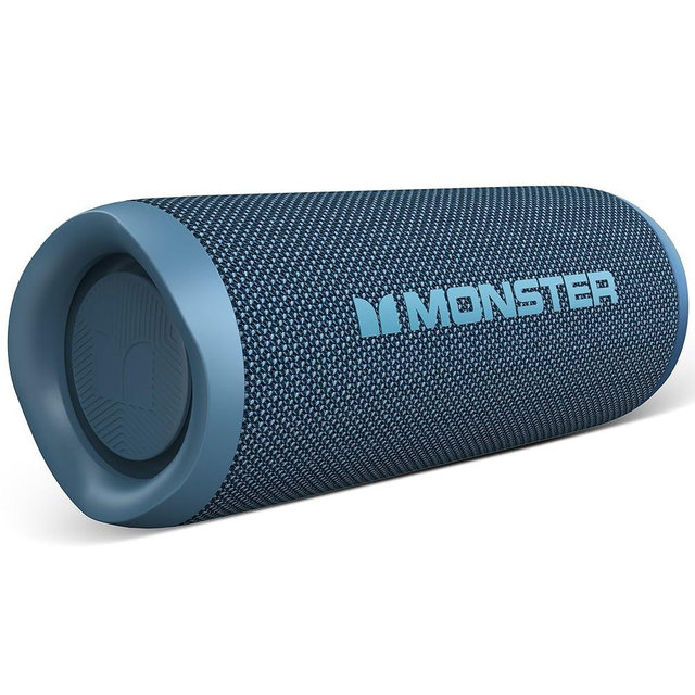Monster S620 Bluetooth Speaker, Wireless Portable Outdoor Bluetooth Speakers, 60W True Wireless Stereo IPX8 Waterproof, Dual PairingBluetooth 5.4 Built-in Mic, Perfect for Home, Blue