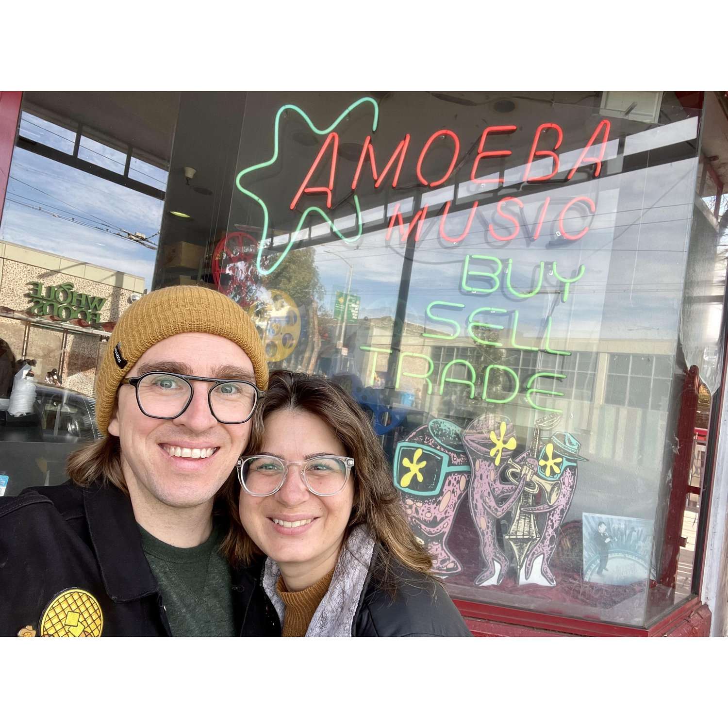 Record shopping at our favorite place - Amoeba!