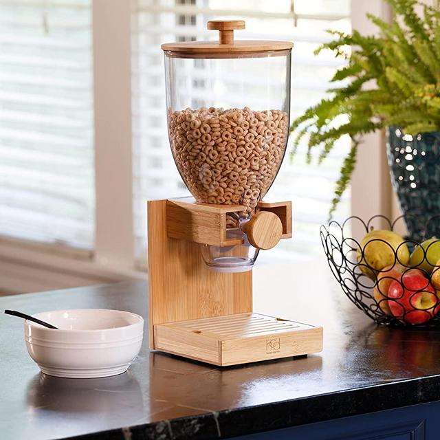 Honey Can Do Bamboo Cereal Dispenser, Natural KCH-09385 Natural