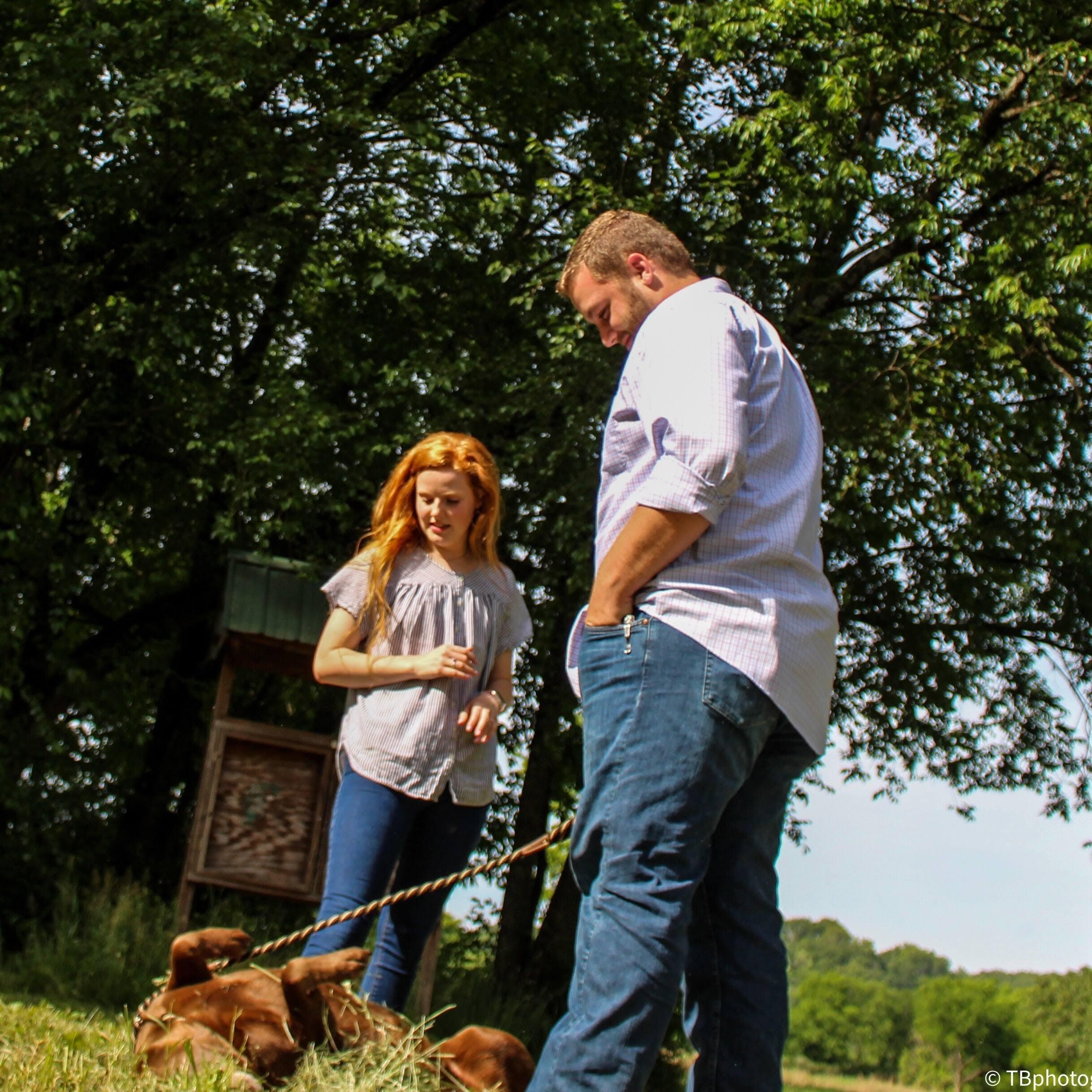 Duke was clearly unamused that we got engaged