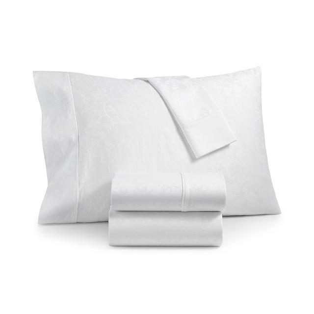 Bergen House Woven Floral Vine 4-Pc. California King Sheet Set, 1000-Thread Count 100% Certified Egyptian Cotton